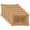 vidaXL Cushion with Pillow HEERLEN 6 pcs Taupe PV Fleece
