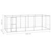 vidaXL Outdoor Dog Kennel Galvanised Steel 12.1 m&sup2;