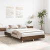 vidaXL Bed Frame No Mattress Brown Oak 120x190 cm Small Double Engineered Wood