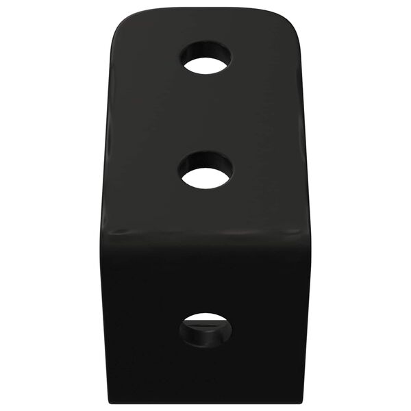 vidaXL Hooks 2 pcs Black M5 x 110 mm Iron