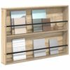 vidaXL Magazine Rack Sonoma Oak 100 x 12 x 70 cm Engineered Wood