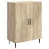 vidaXL Sideboard Sonoma Oak 66 x 34.5 x 89.5 cm Engineered Wood