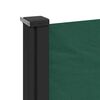 vidaXL Retractable Side Awning Dark Green 200x600 cm