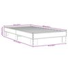 vidaXL Bed Frame without Mattress Sonoma Oak 90x200 cm