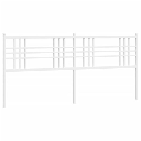 vidaXL Metal Replace Headboard White 180cm