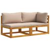 vidaXL Sectional Sofa Set with Cushions 2 pcs 2-Seater
