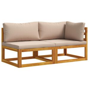 vidaXL Sectional Sofa Set with Cushions 2 pcs 2-Seater