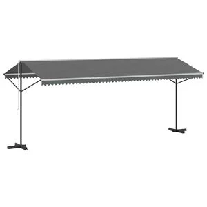 vidaXL Free Standing Awning Grey 6 x 3 m Polyester
