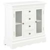 vidaXL Sideboard | White | MDF and solid pine wood | 70x28x70 cm | Sideboard