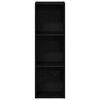 vidaXL Bookcase Black Oak 36x30x114 cm Engineered Wood