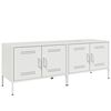 vidaXL TV Cabinets 2 pcs White 68x39x50.5 cm Steel