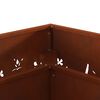 vidaXL Fire Pit Brown 60 x 60 x 30 cm Weathering Steel
