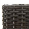 vidaXL 3 Piece Garden Bar Set Poly Rattan Brown