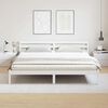 vidaXL Bed Frame White 215.5 x 185.5 x 69.5 cm Solid Pine Wood