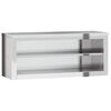 vidaXL Kitchen Wall Cabinet with Shelf Stainless Steel