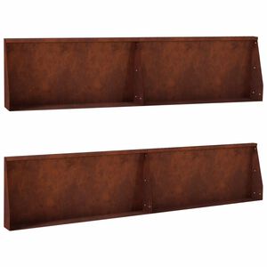vidaXL Retaining Wall 4 pcs 100 x 12 x 30 cm Weathering Steel Rusty