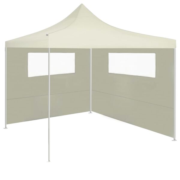 vidaXL Gazebo Sidewall with Windows 6x2 m Cream