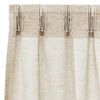 vidaXL Voile Curtain with Curtains 2 pcs Sand 245 x 140 cm Polyester