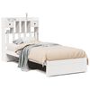 vidaXL Bookcase Bed without Mattress White 90x200cm Solid Wood Pine