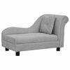 vidaXL Dog Sofa with Pillow Grey 83x44x44 cm Plush