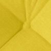 vidaXL Seat Cushions 4 pcs Light Yellow 40 x 40 x 12 cm Fabric