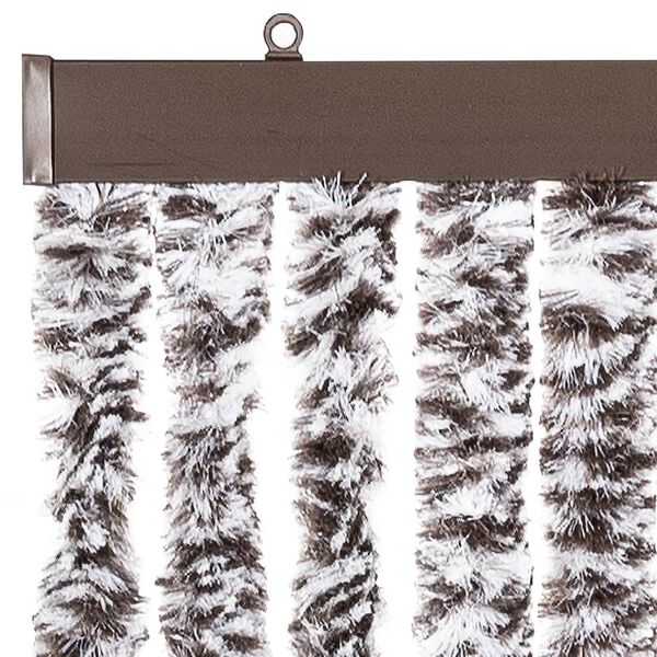 vidaXL Insect Curtain Brown and Beige 90x220 cm Chenille