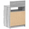 vidaXL Bedside Cabinet with 2 Drawers Grey Sonoma 40x33x60 cm
