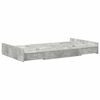 vidaXL Storage Bed Frame Concrete Grey 120 x 190 cm Engineered Wood