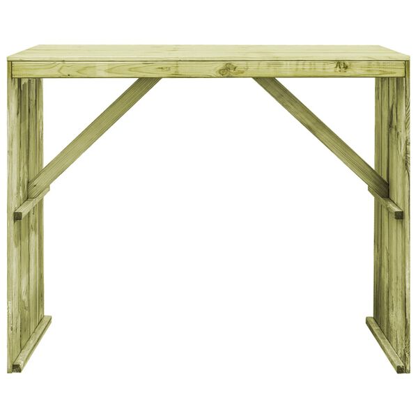 vidaXL 7 Piece Garden Bar Set Impregnated Pinewood