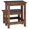 vidaXL Stool Natural 37 x 37 x 46 cm Mahogany Wood