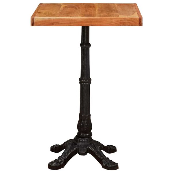 vidaXL Bistro Table Brown 50 x 50 x 76 cm Solid Acacia Wood