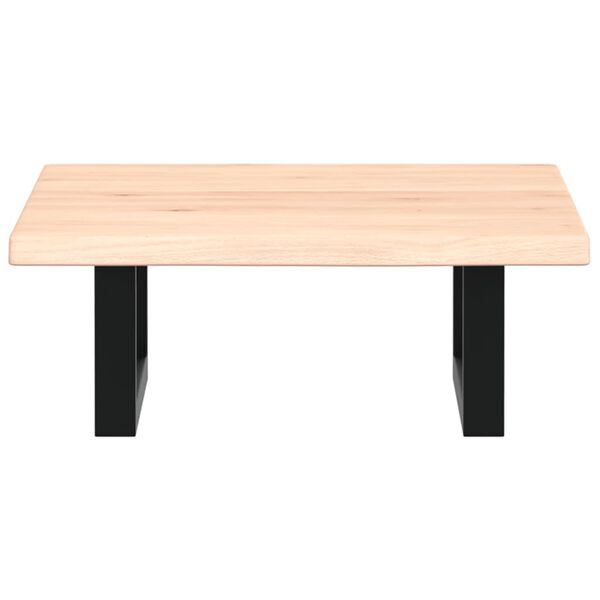 vidaXL Basin Shelf Wall Mounted Steel and Solid Wood Oak