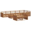 vidaXL Outdoor Sofa Set 9 pcs Natural