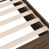 vidaXL Bed Frame without Mattress Brown Oak 160x200 cm