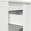 vidaXL Bedside Cabinet with LED Lights&nbsp;White 38x34x65 cm