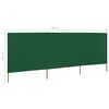 vidaXL 3-panel Wind Screen Fabric 400x160 cm Green