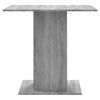 vidaXL Dining Table Grey Sonoma 80x80x75 cm Engineered Wood