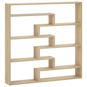 vidaXL Wall Shelf Sonoma Oak 103 x 17 x 102 cm Engineered Wood