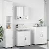 vidaXL Bathroom Furniture Set Wall-mounted 4 pcs High Gloss White