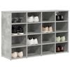 vidaXL Shoe Cabinet Concrete grey 103 x 30 x 67 cm Engineered Wood