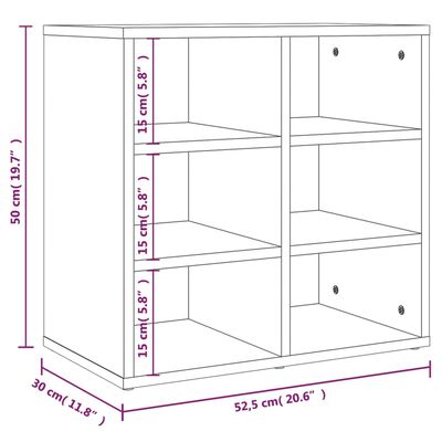 vidaXL Shoe Cabinet White 52.5x30x50 cm