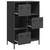 vidaXL Highboard Black 68x39x103.5 cm Steel
