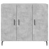 vidaXL Sideboard Concrete Grey 90x34x80 cm Engineered Wood