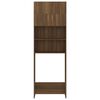 vidaXL Washing Machine Cabinet Brown Oak 64x25.5x190 cm
