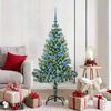 vidaXL Artificial Christmas Tree Snow Flocked with LED Light 150 cm