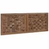 vidaXL Headboard Wall-mounted Natural 120 cm Solid Teak Wood