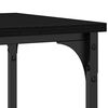 vidaXL Console Table with Shelf Black oak 100 x 35 x 75 cm