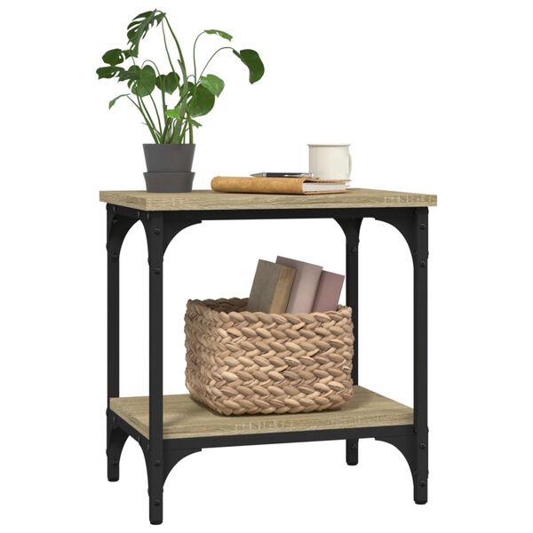 vidaXL Side Table Sonoma Oak 40x30x42 cm Engineered Wood