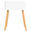 vidaXL Bedside Cabinet White & Sonoma Oak 40x40x56 cm Engineered Wood