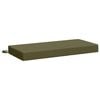 vidaXL Bench Cushion SOEST 100% Polyester Olive Green 60 x 40 x 8 cm